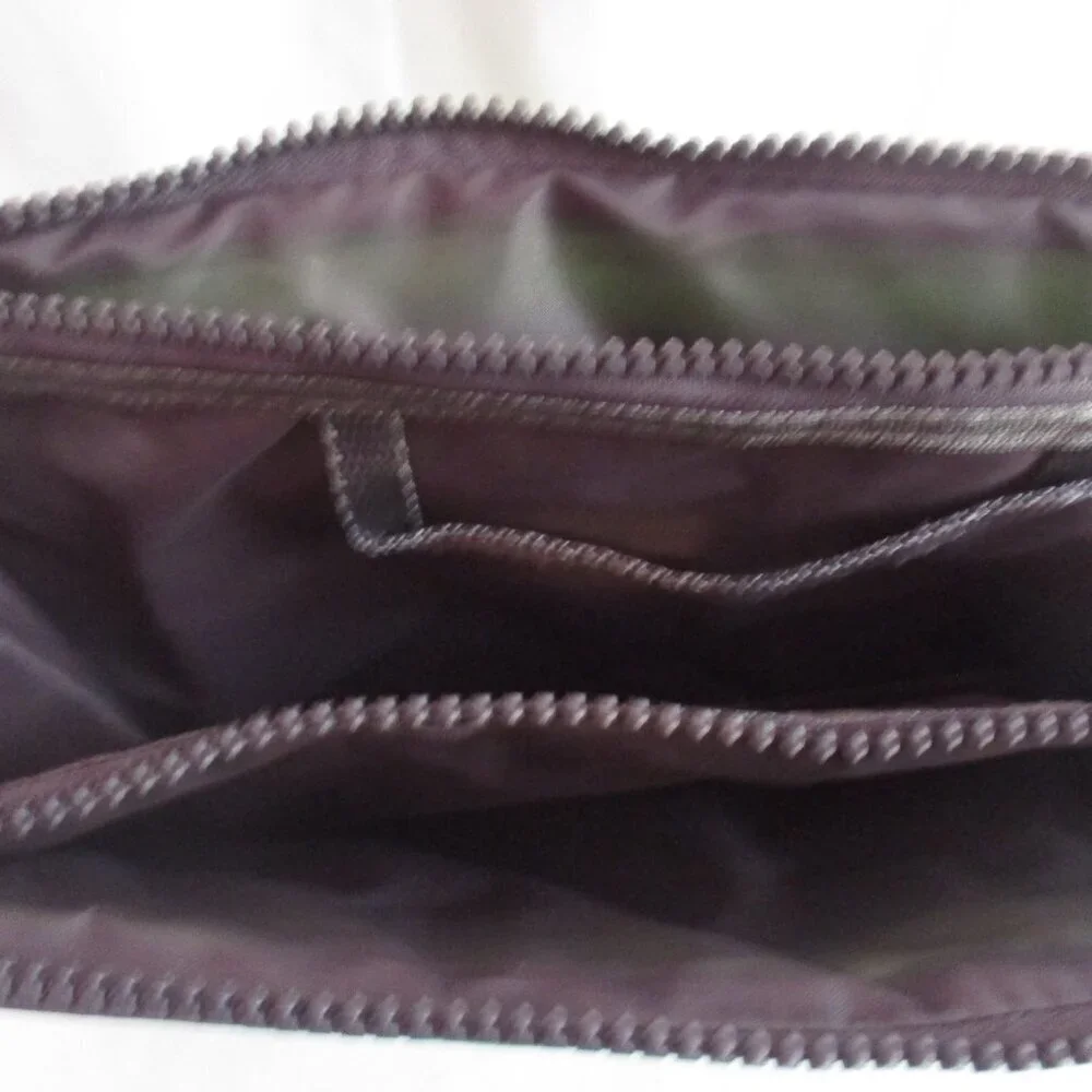 Nylon Purse Organizer Insert Travel Bag Makeup Storage Multi Pocket Zipper Pouch